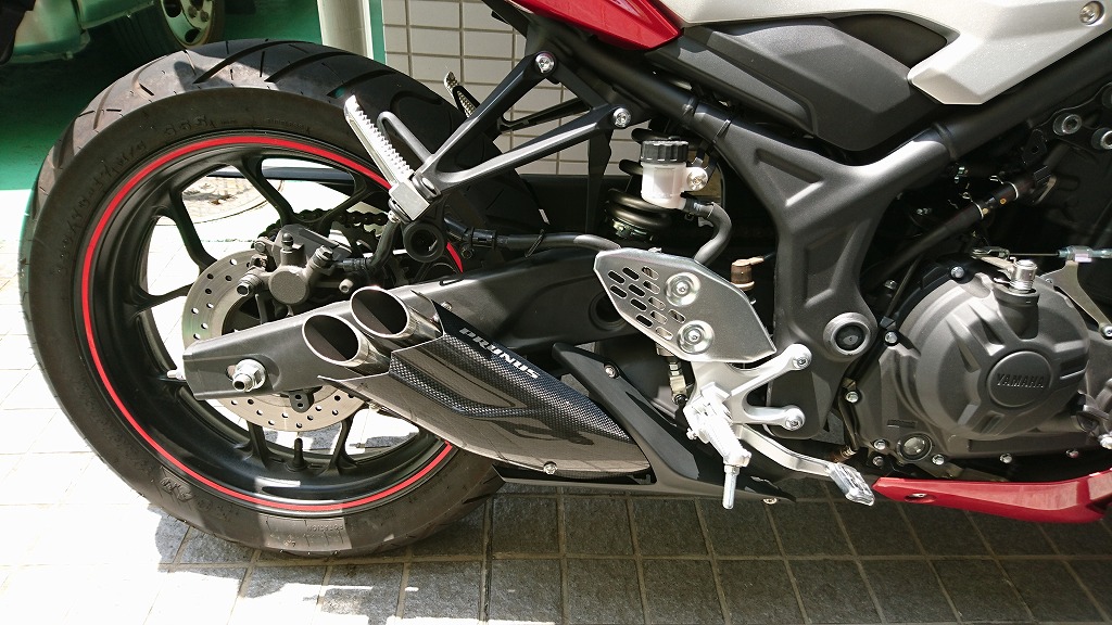 ヤマハ PRUNUS  スリップオンマフラー YZF-R25/MT-25定価¥39600